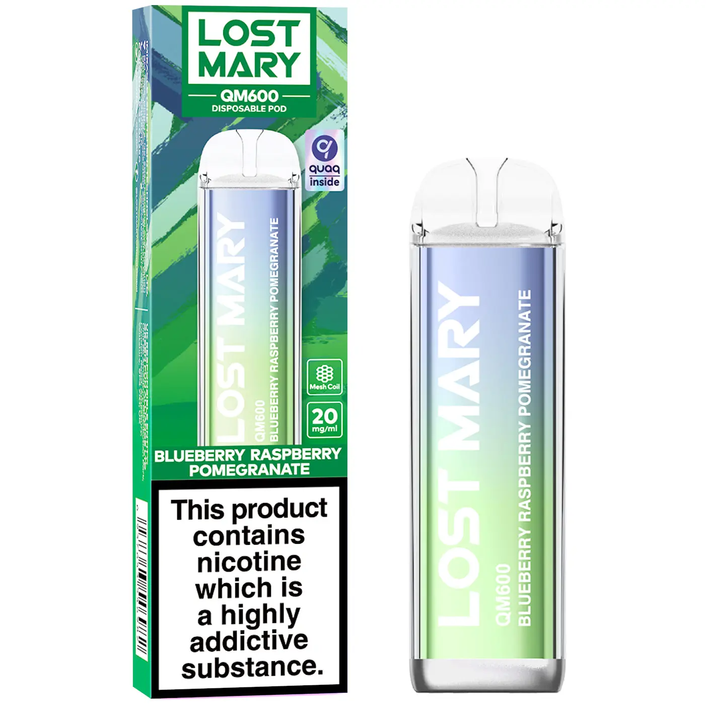 Lost Mary QM600 By Elf Bar Disposable Pod Device - 20mg