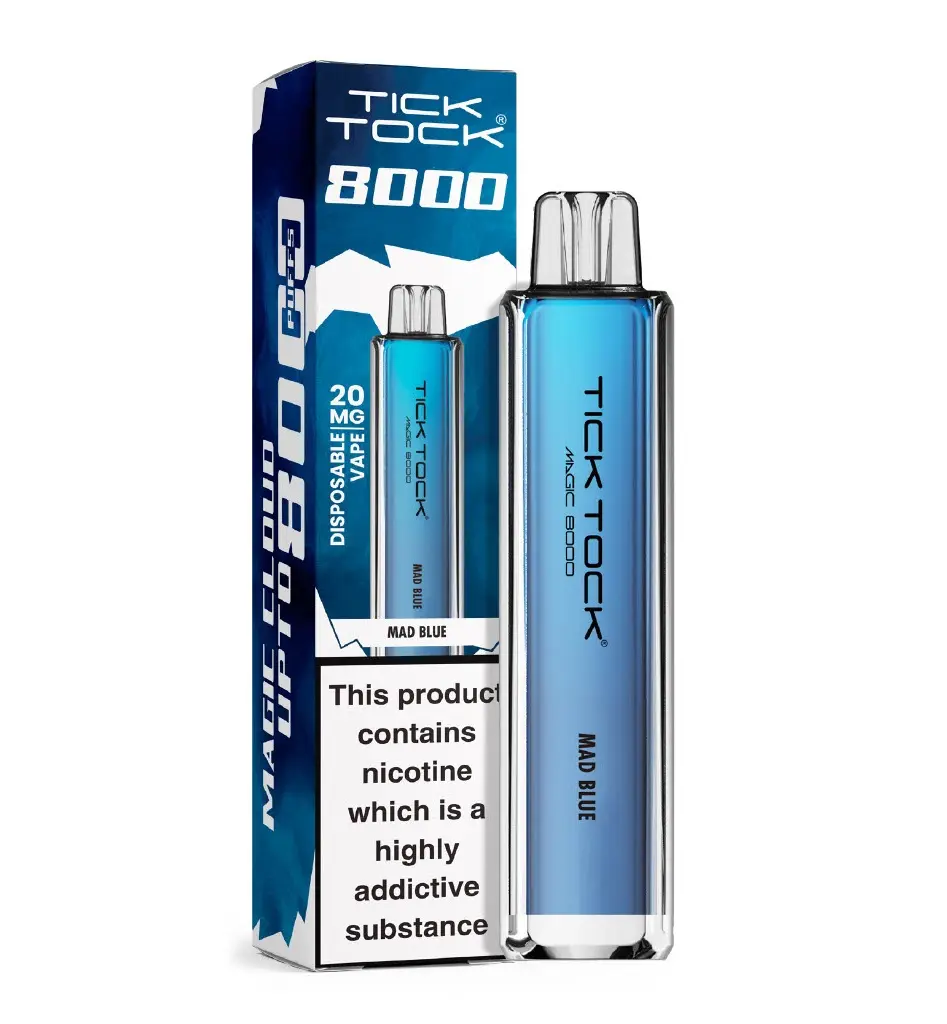 Mad Blue Tick Tock Magic 8000 Disposable Vape 20mg