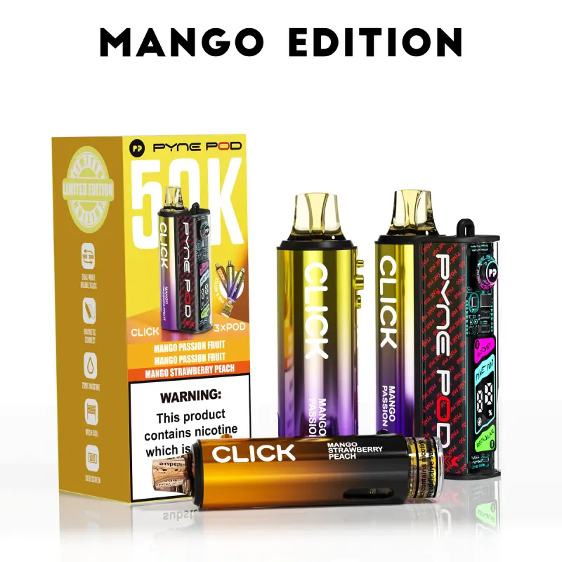 Mango Edition Pyne Pod Click 50K Pod Kit