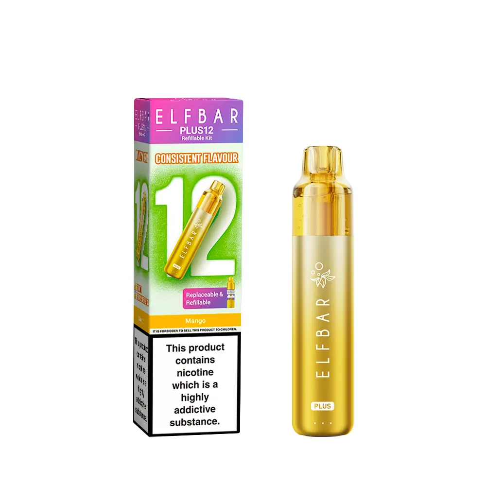 Elf Bar Plus 12 Prefilled Pod Kit - Mango