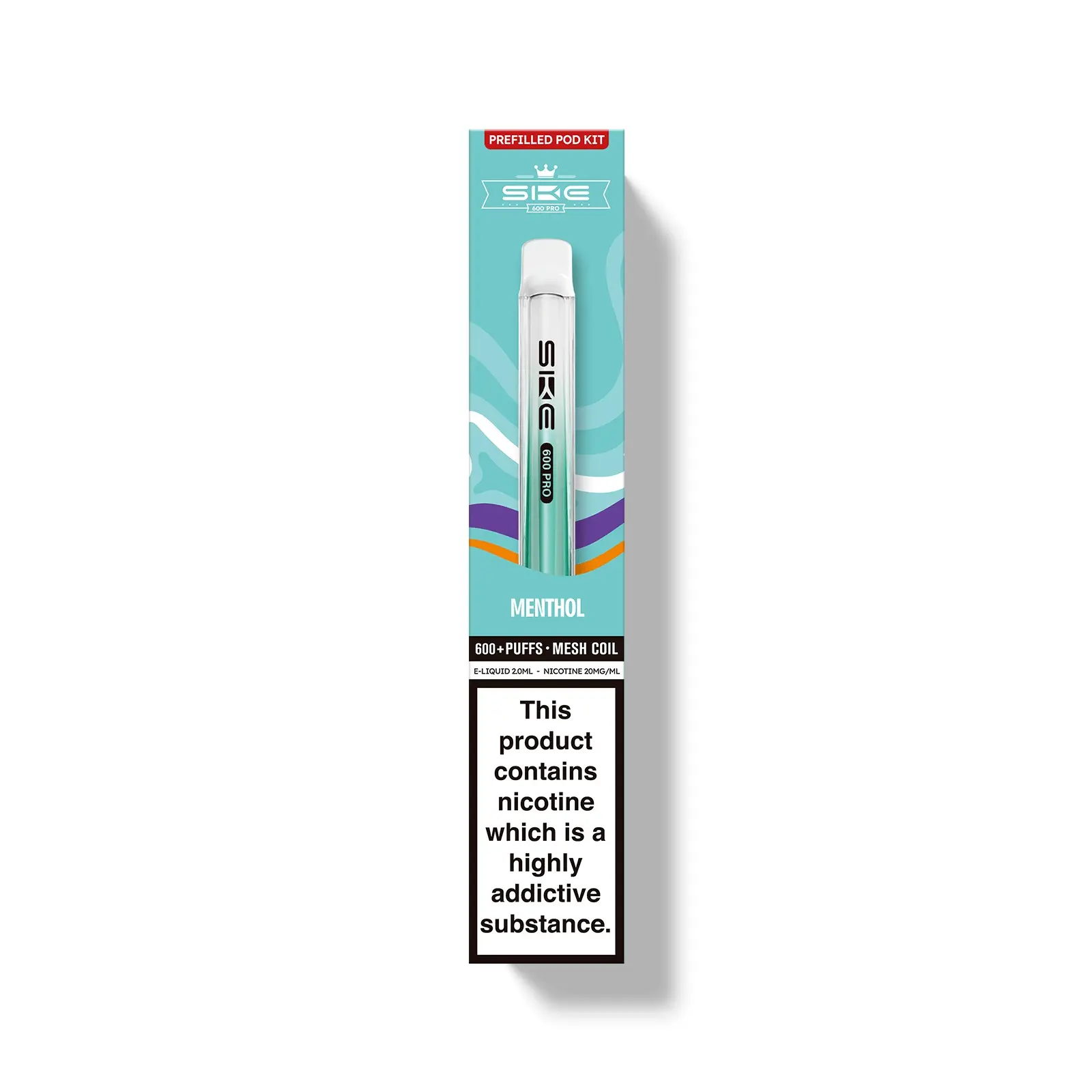  Menthol SKE Crystal Bar Pro 600 Pod Kit 