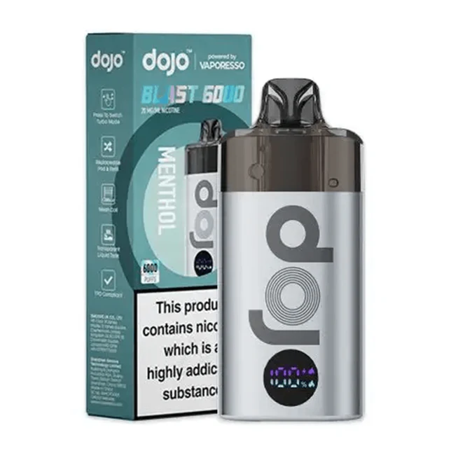  Menthol Dojo Blast 6000 Disposable Vape by Vaporesso 20mg 