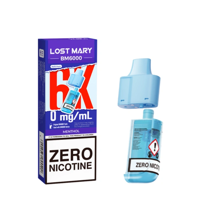 Menthol Lost Mary BM6000 Prefilled Pods Zero Nicotine