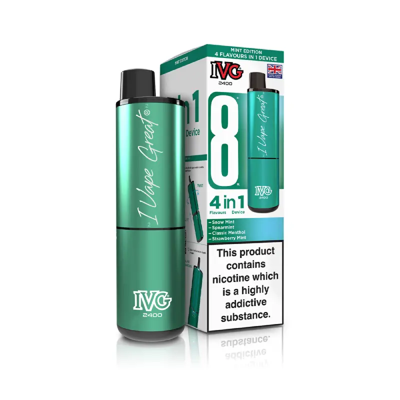 ivg 2400 mint Mint Edition (4 in 1) | IVG 2400 Disposable Vape