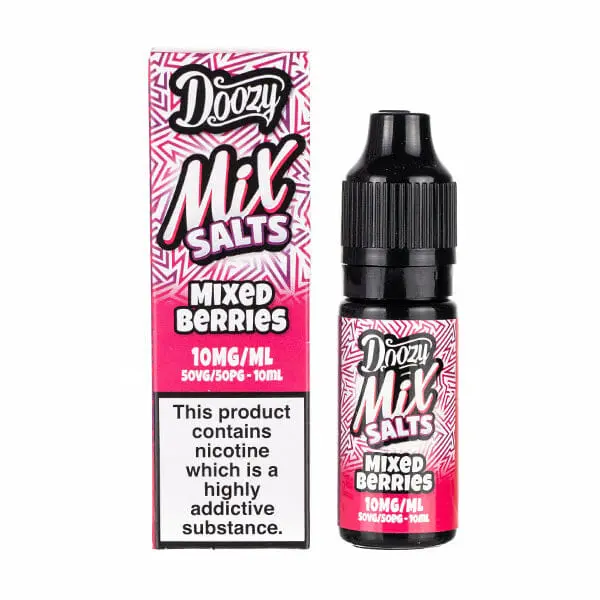 Mixed Berries Nic Salt E-Liquid by Doozy Mix 10ml