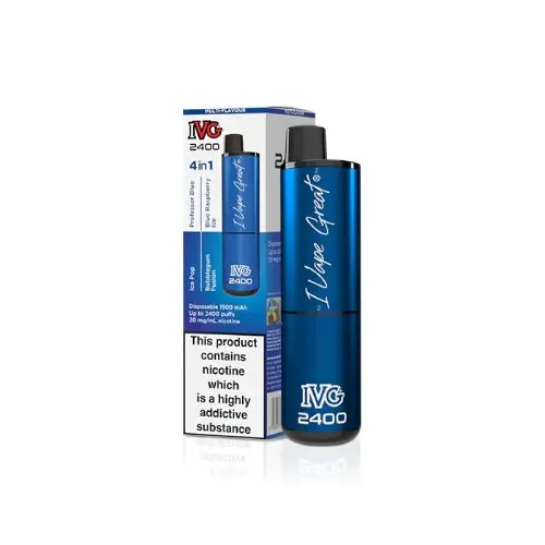 Blue Edition (4 In 1)| IVG 2400 Disposable Vape | Vape And Go