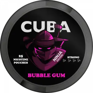 30mg Cuba Ninja Nicotine Pouches - Bubblegum