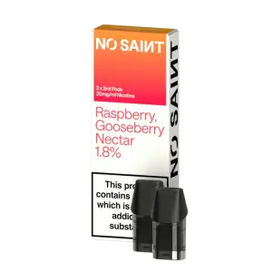 Raspberry Gooseberry Nectar Prefilled Pods by No Saint 