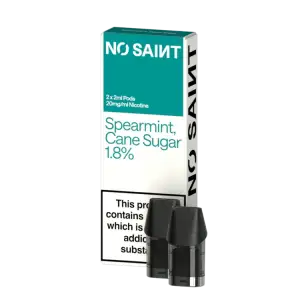 Spearmint Cane Sugar Prefilled Pods by No Saint