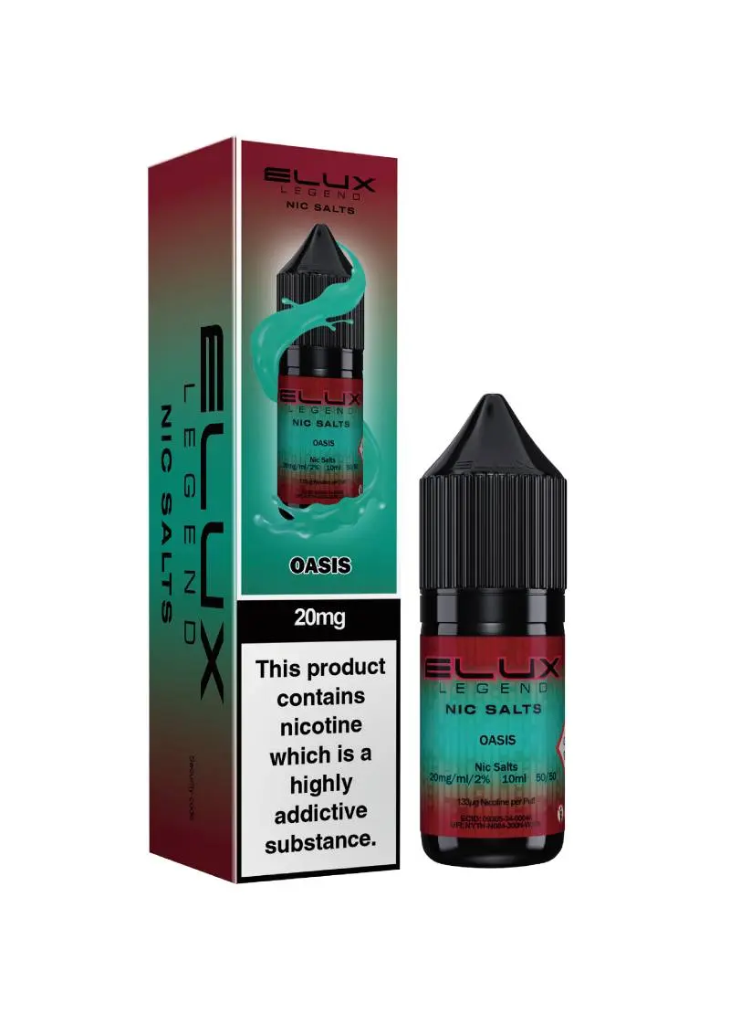 Oasis Nic Salt E-Liquid by Elux Legend 10ml