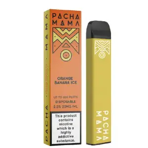 Pacha Mama Disposable Vape - 20mg (600 Puffs) - Orange Banana Ice