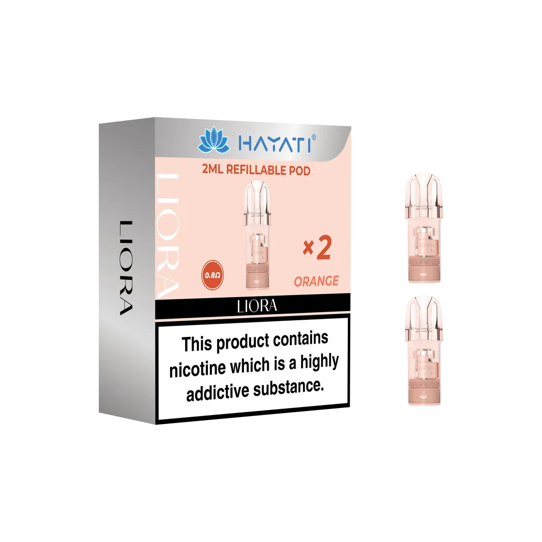 Orange Hayati Liora Refillable Pods