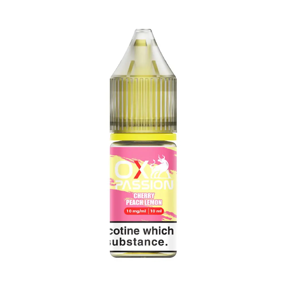  Cherry Peach Lemon OX Passion Nic Salt E-Liquid by OXVA 10ml 