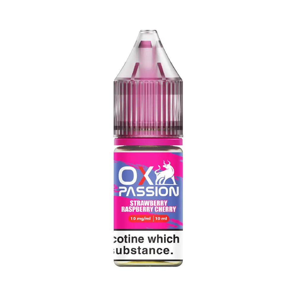 Strawberry Raspberry Cherry OX Passion Nic Salt E-Liquid by OXVA 10ml