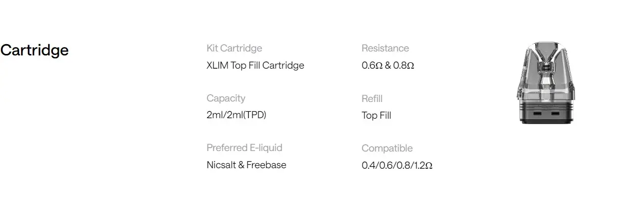 Oxva Xlim Pro 2 Kit Compatible Pods