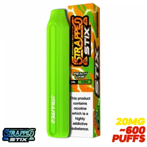 Peach Lime By Strapped Stix Disposable Vape Pen - 20mg