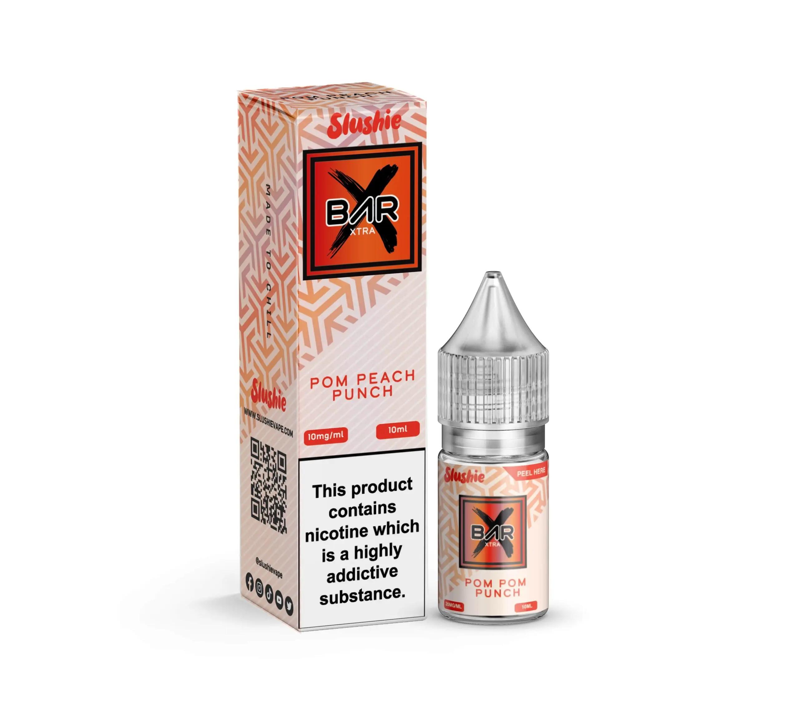  Pom Punch Nic Salts E-Liquid by Slushie Bar Xtra 10ml 