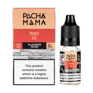 Peach Ice Nic Salt E-Liquid by Pacha Mama 10ml