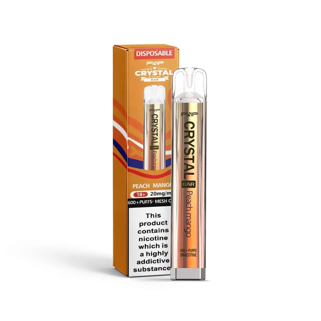 Peach Mango By PNP Crystal Bar Disposable Vape 20mg