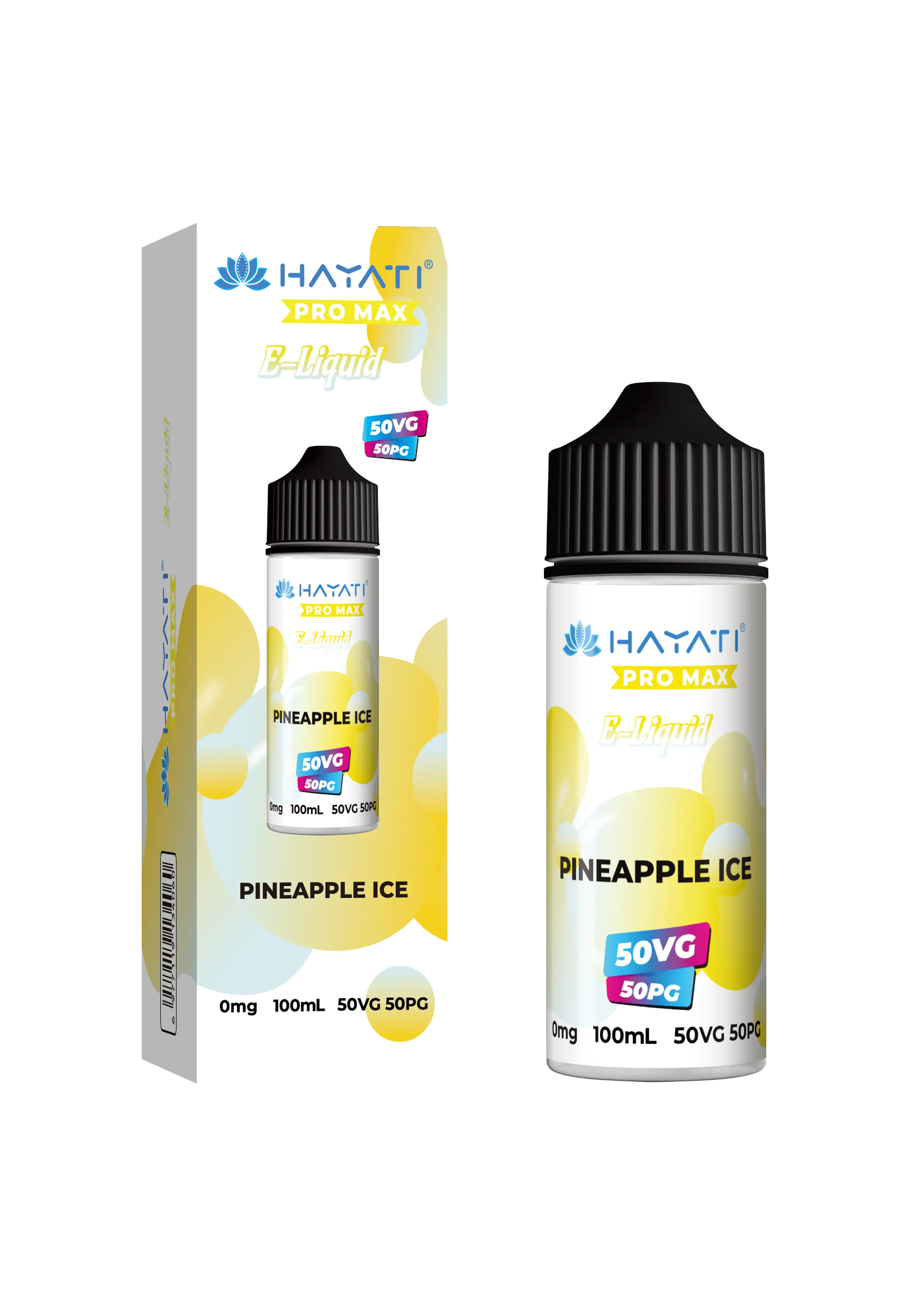 Hayati Pro Max Eliquid 50/50 - Pineapple Ice - 100ml| Vape And Go