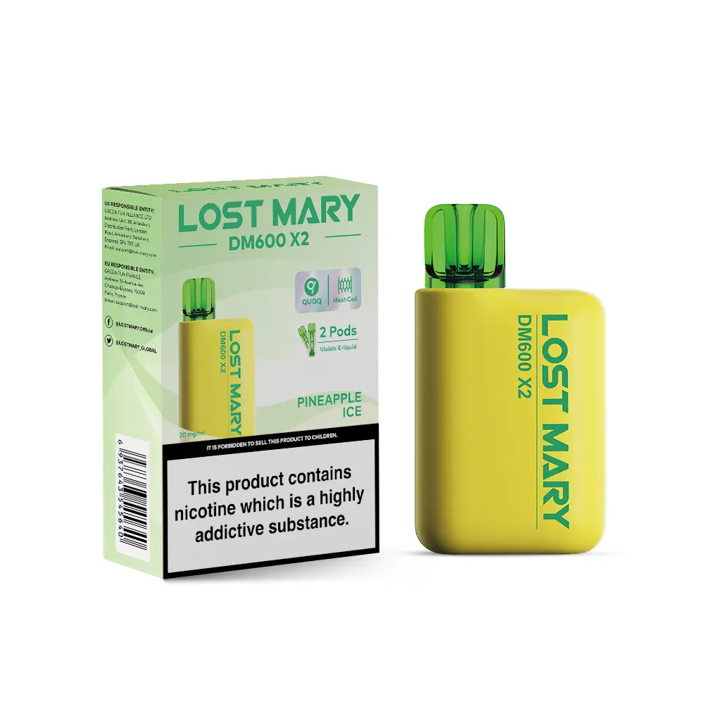 Pineapple Ice by Lost Mary DM1200 Disposable Vape Kit 20mg