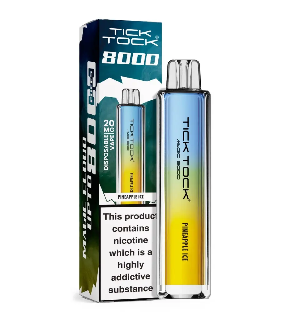 Pineapple Ice Tick Tock Magic 8000 Disposable Vape 20mg