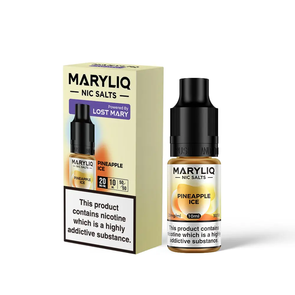 Pineapple Ice Nic Salt E-Liquid by Maryliq Salts 10ml