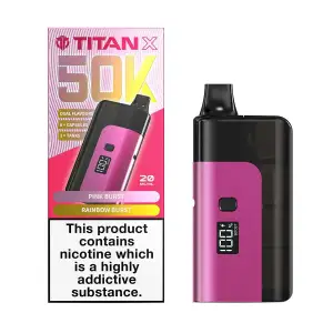 Pink Burst/Rainbow Burst Titan X 50K Prefilled Pod Kit
