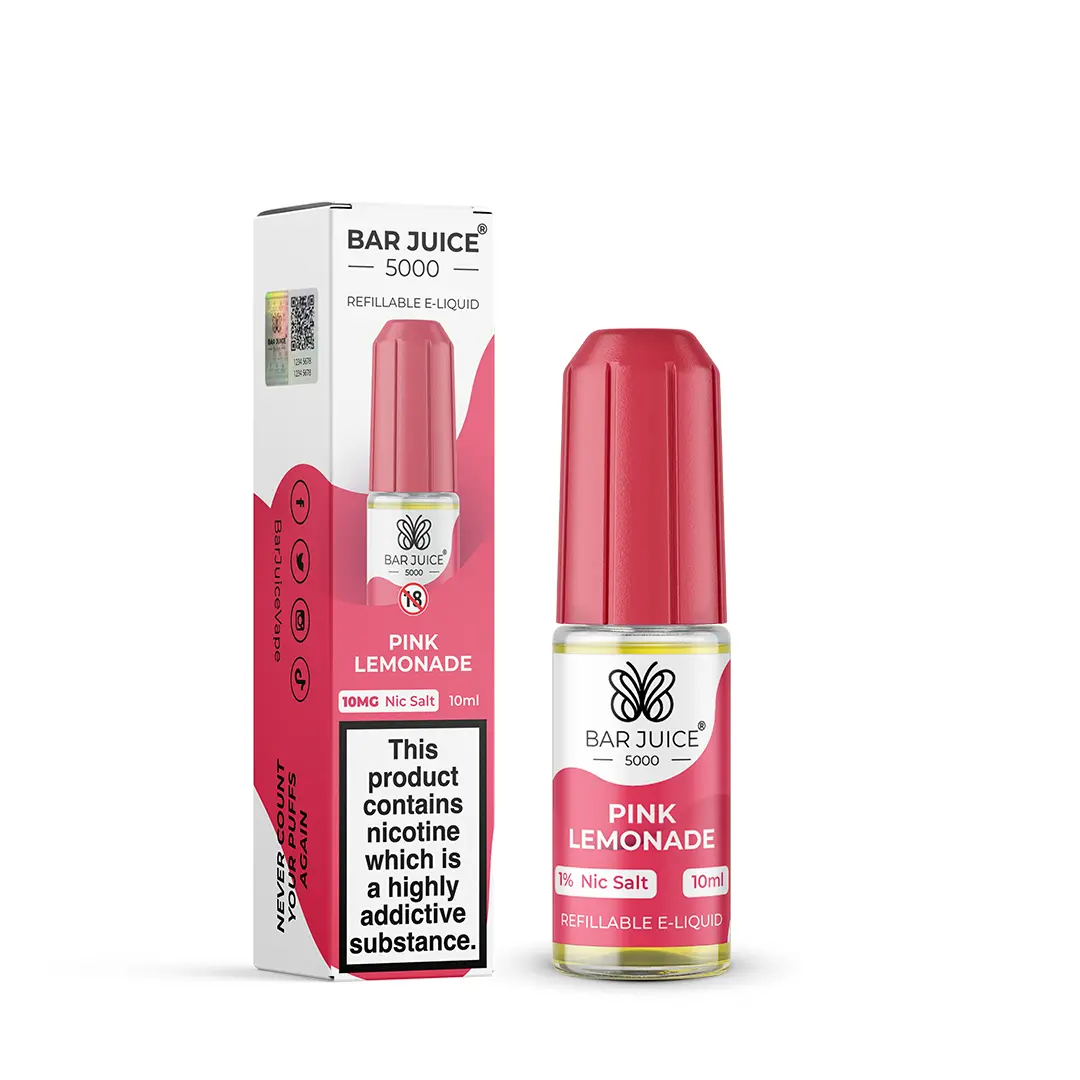 Pink Lemonade Nic Salt E-Liquid by Bar Juice 5000 Salts 10ml