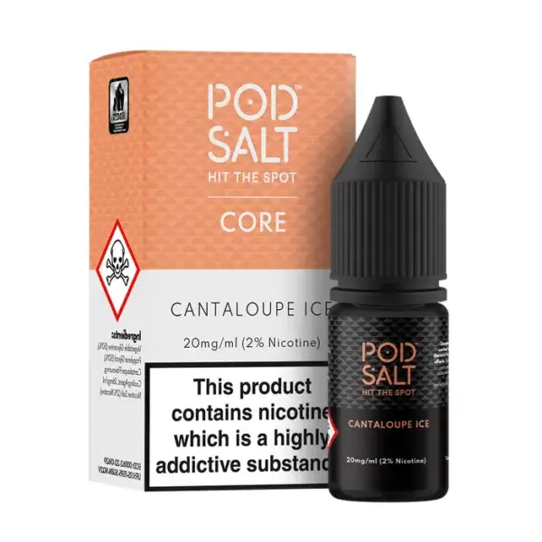 Cantaloupe Ice Nic Salt E-Liquid by Pod Salt 10ml