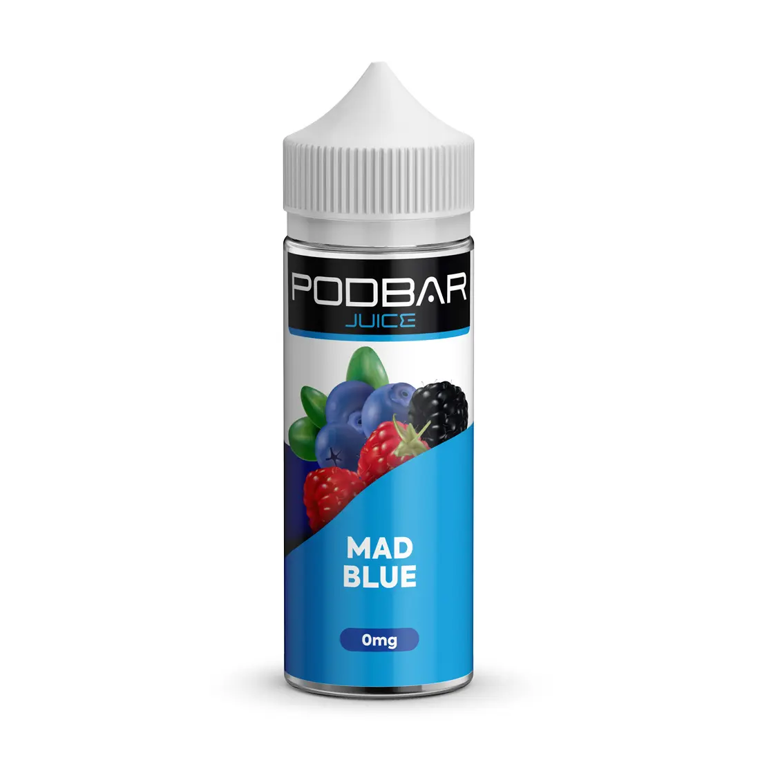  PodBar Juice By Kingston E Liquid – Mad Blue – 100ml 