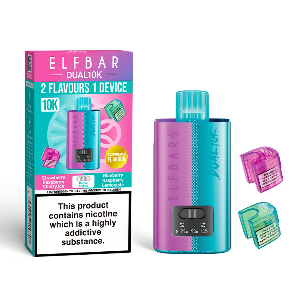 Purple Edition Elf Bar Dual 10K Disposable Vape Kit 