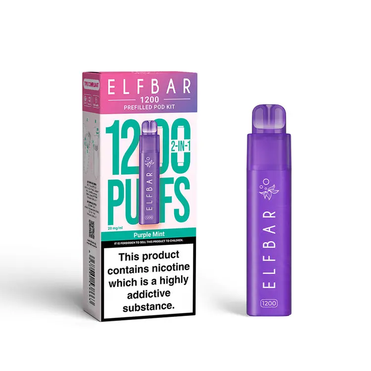 Purple Mint by Elf Bar 1200 Prefilled Pod Vape Kit