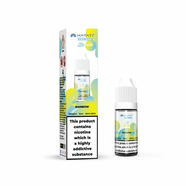  Rainbow Nic Salt E-Liquid by Hayati Crystal Pro Max 10ml - 10mg 