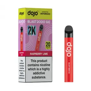 Raspberry Lime DOJO Blast 2000 Go Prefilled Pod Kit