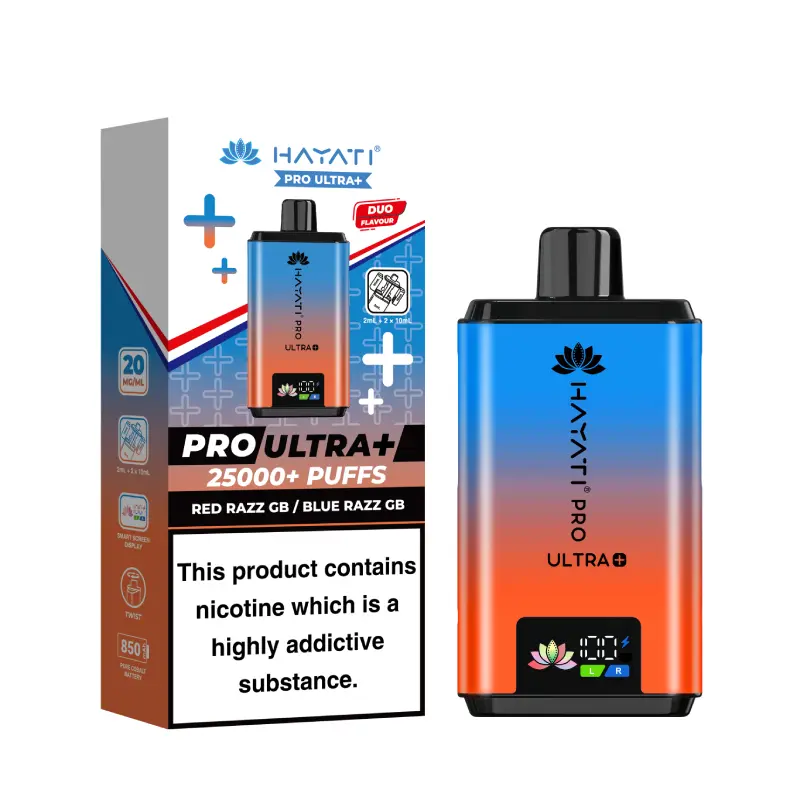 Hayati Pro Ultra Plus Red Razz GB / Blue Razz GB