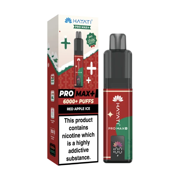 Hayati Pro Max Plus 6000 Christmas Edition - Red Apple Ice