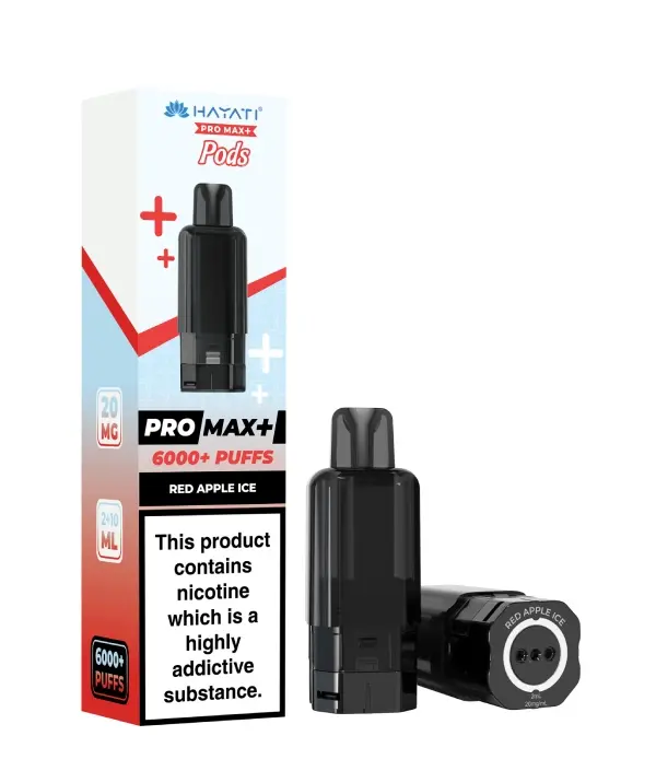  Hayati Pro Max Plus Pods - 10mg | Red Apple Ice