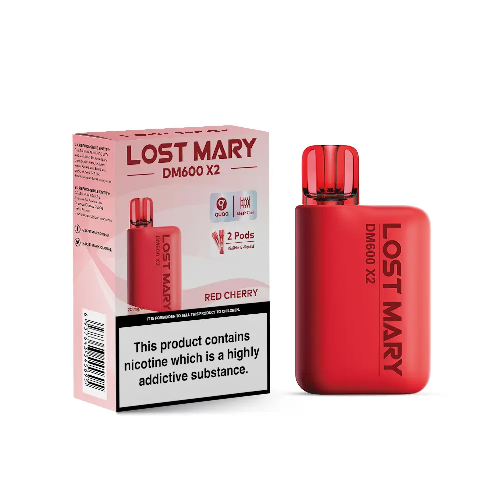 Red Cherry by Lost Mary DM1200 Disposable Vape Kit 20mg