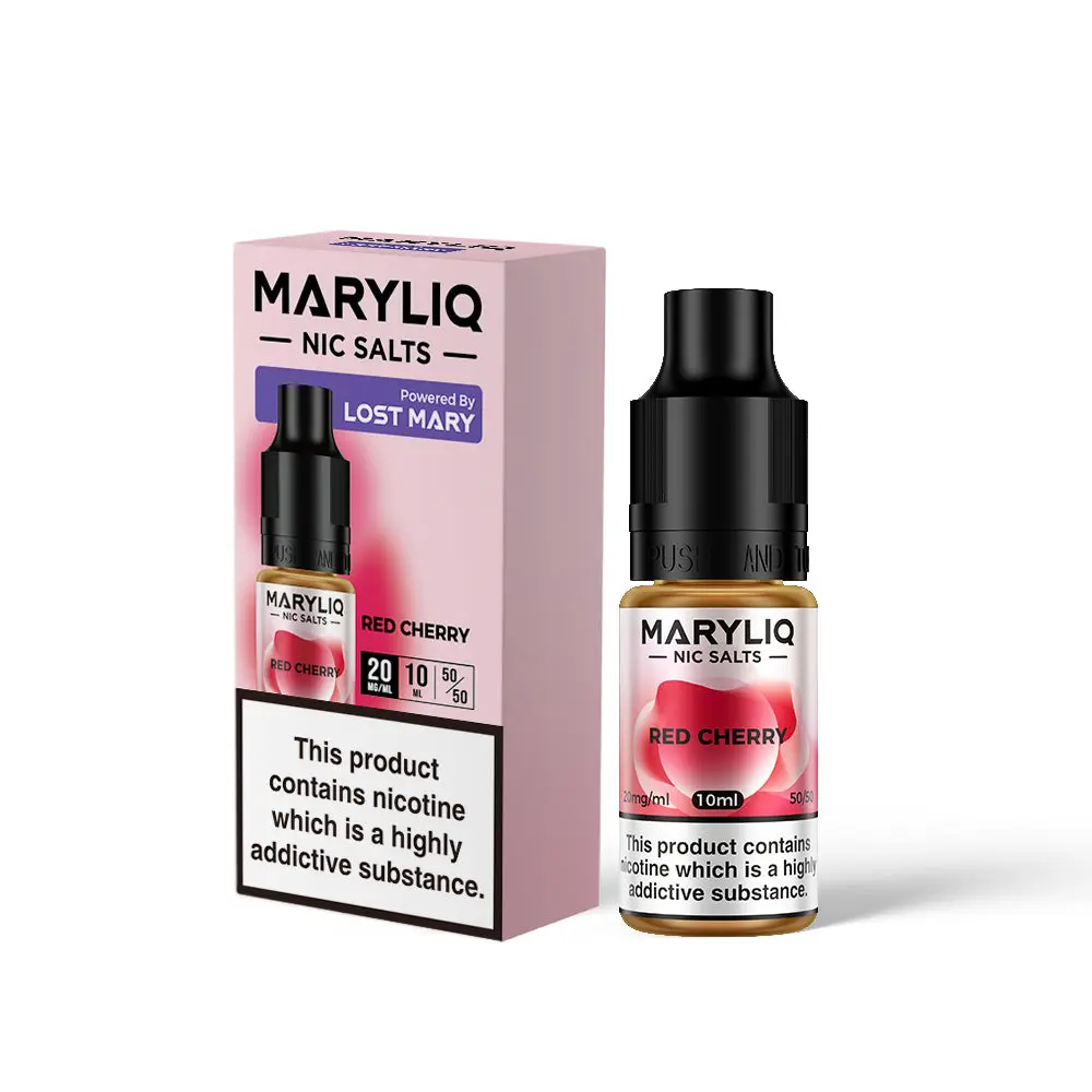  Red Cherry Nic Salt E-Liquid by Maryliq Salts 10ml 