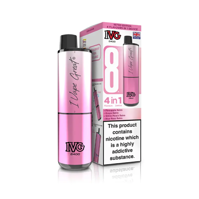 ivg vapes flavours Retro Edition IVG 2400 Disposable Vape