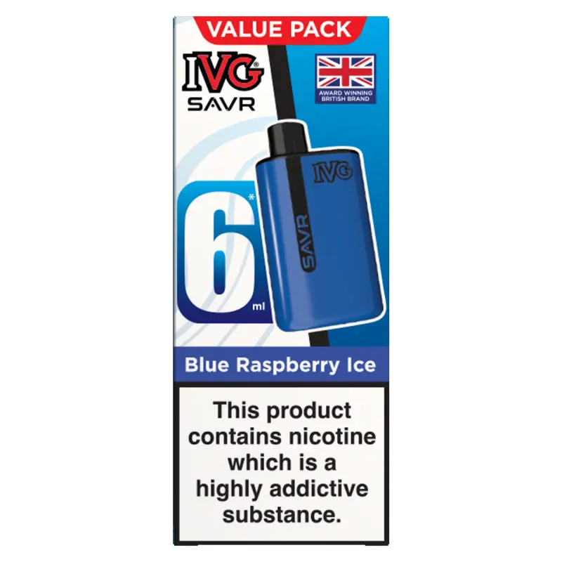 Blue Raspberry Ice IVG SAVR Starter Vape Kit