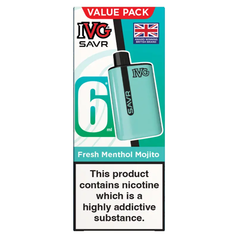  Fresh Menthol Mojito IVG SAVR Starter Vape Kit 