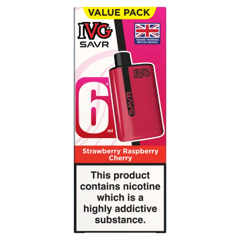 Strawberry Raspberry Cherry IVG SAVR Starter Vape Kit