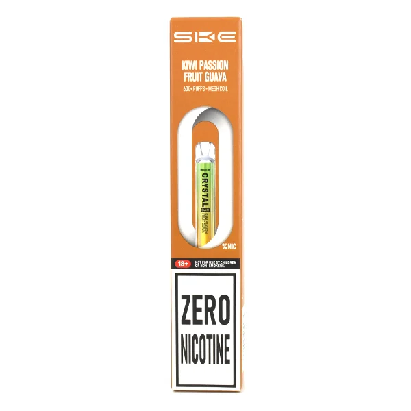  Zero Nicotine SKE Crystal Bar 600 Puff Disposable Vape - Kiwi Passion Fruit Guava 