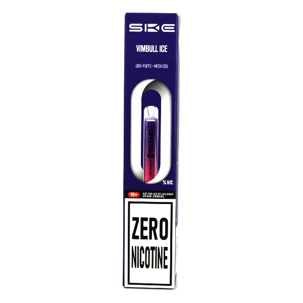  Zero Nicotine SKE Crystal Bar 600 Puff Disposable Vape - Vimbull Ice 