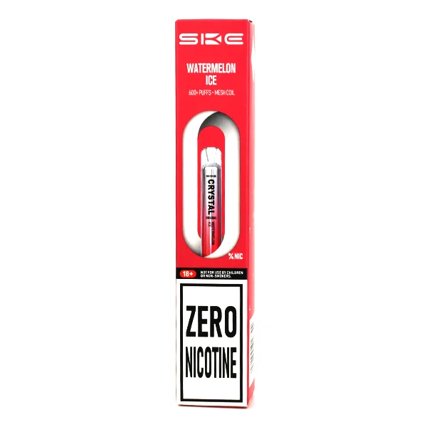  Zero Nicotine SKE Crystal Bar 600 Puff Disposable Vape - Watermelon Ice 