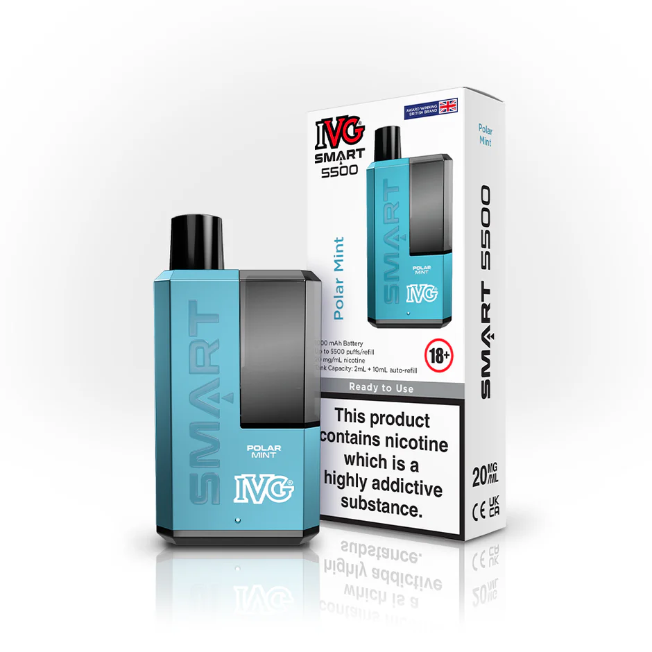 Polar Mint IVG Smart 5500 Disposable Vape Kit 20mg