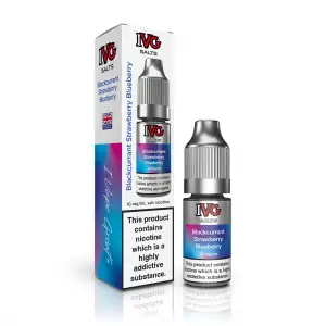 Blackcurrant Strawberry Blueberry Nic Salt E-Liquid by IVG 10ml