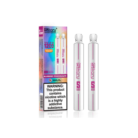 Blueberry Pomegranate by Sikary S600 Disposable Vape 20mg - Twin Pack